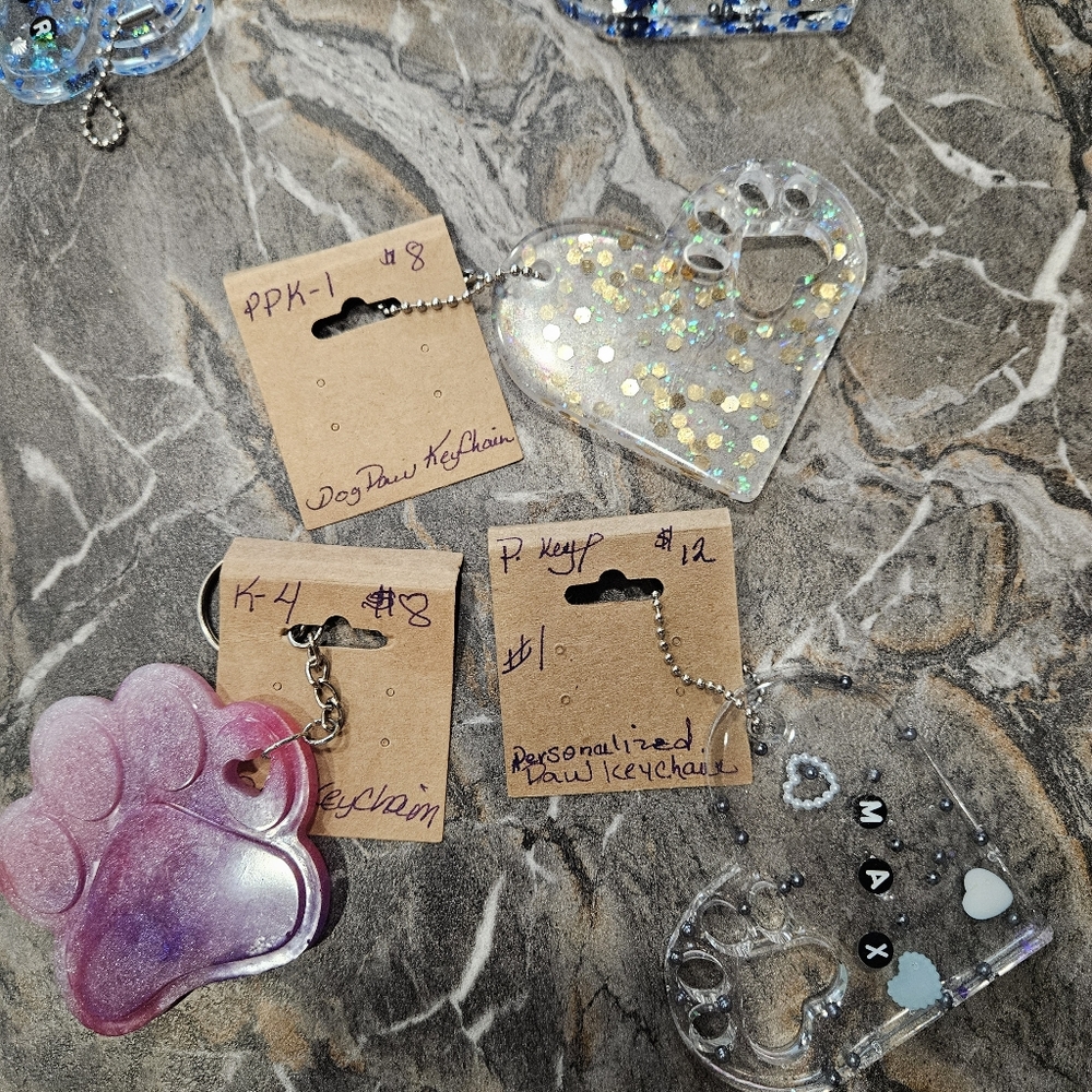 Multiple earrings  and key chains